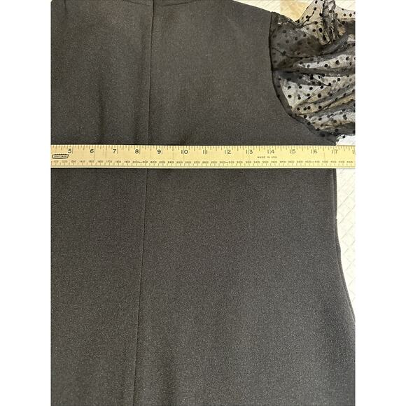 Vince Camuto Women's Mesh Dot Sleeve Shift Dress Black Size 6 VC1M0271 Party - Picture 10 of 12